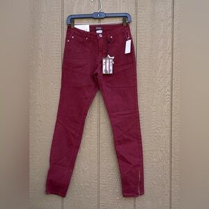 FSR Skinny Denim Burgundy Junior Size 3